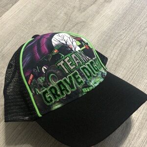 Team Grave Digger Kids Hat - Black and Green